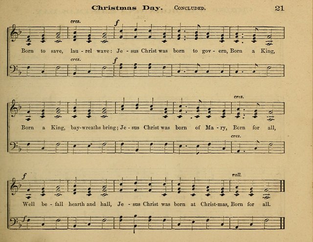 Laudis Corona: the new Sunday school hymn book, containing a collection of Catholic hymns, arranged for the principal seasons and festivals of the year page 21