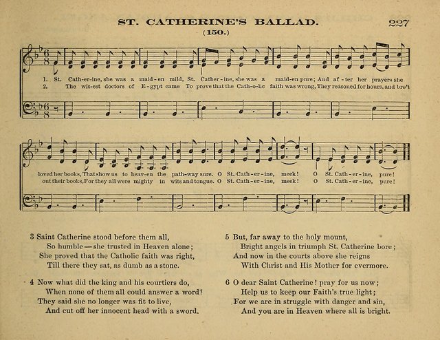 Laudis Corona: the new Sunday school hymn book, containing a collection of Catholic hymns, arranged for the principal seasons and festivals of the year page 227