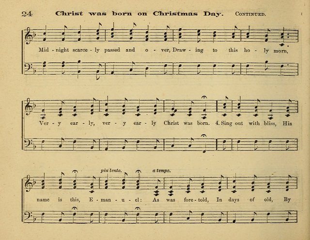 Laudis Corona: the new Sunday school hymn book, containing a collection of Catholic hymns, arranged for the principal seasons and festivals of the year page 24