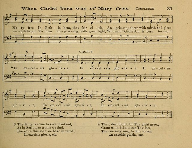 Laudis Corona: the new Sunday school hymn book, containing a collection of Catholic hymns, arranged for the principal seasons and festivals of the year page 31