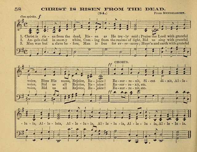 Laudis Corona: the new Sunday school hymn book, containing a collection of Catholic hymns, arranged for the principal seasons and festivals of the year page 58