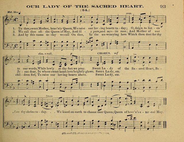 Laudis Corona: the new Sunday school hymn book, containing a collection of Catholic hymns, arranged for the principal seasons and festivals of the year page 93