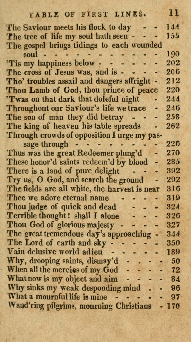 The Latest Collection of Original and Select Hymns and Spiritual Songs page 11