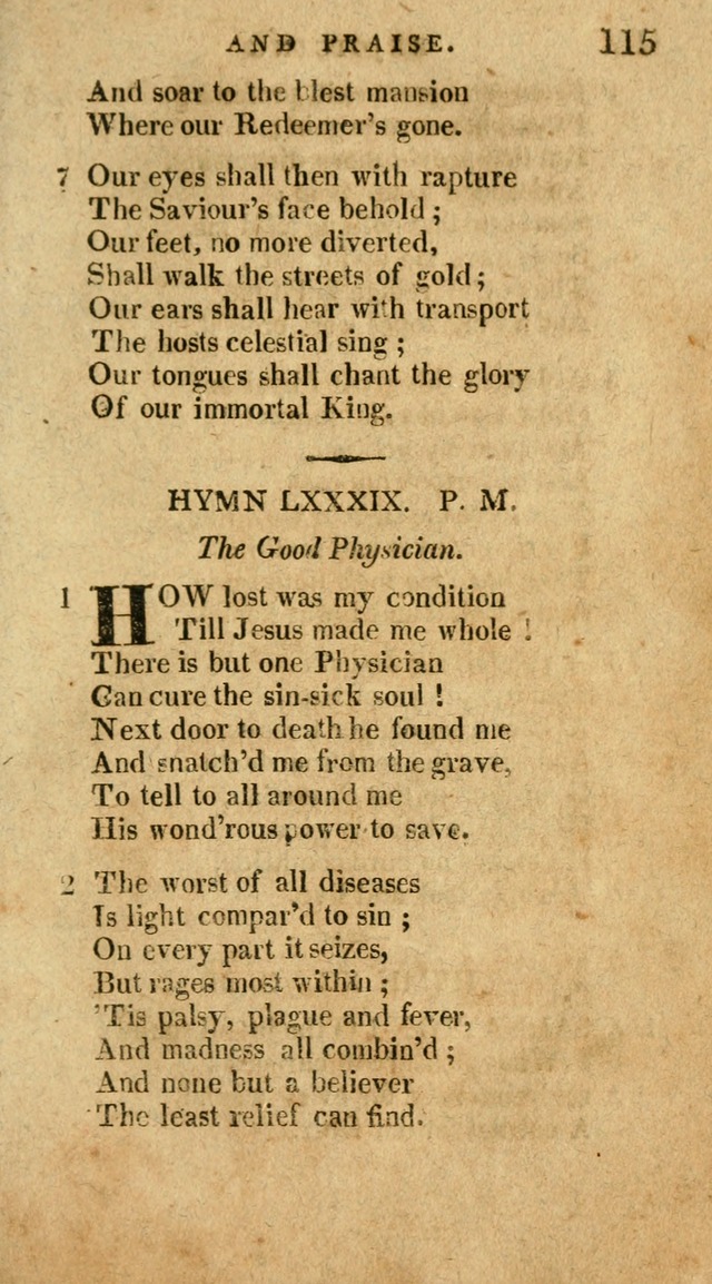 The Latest Collection of Original and Select Hymns and Spiritual Songs page 115