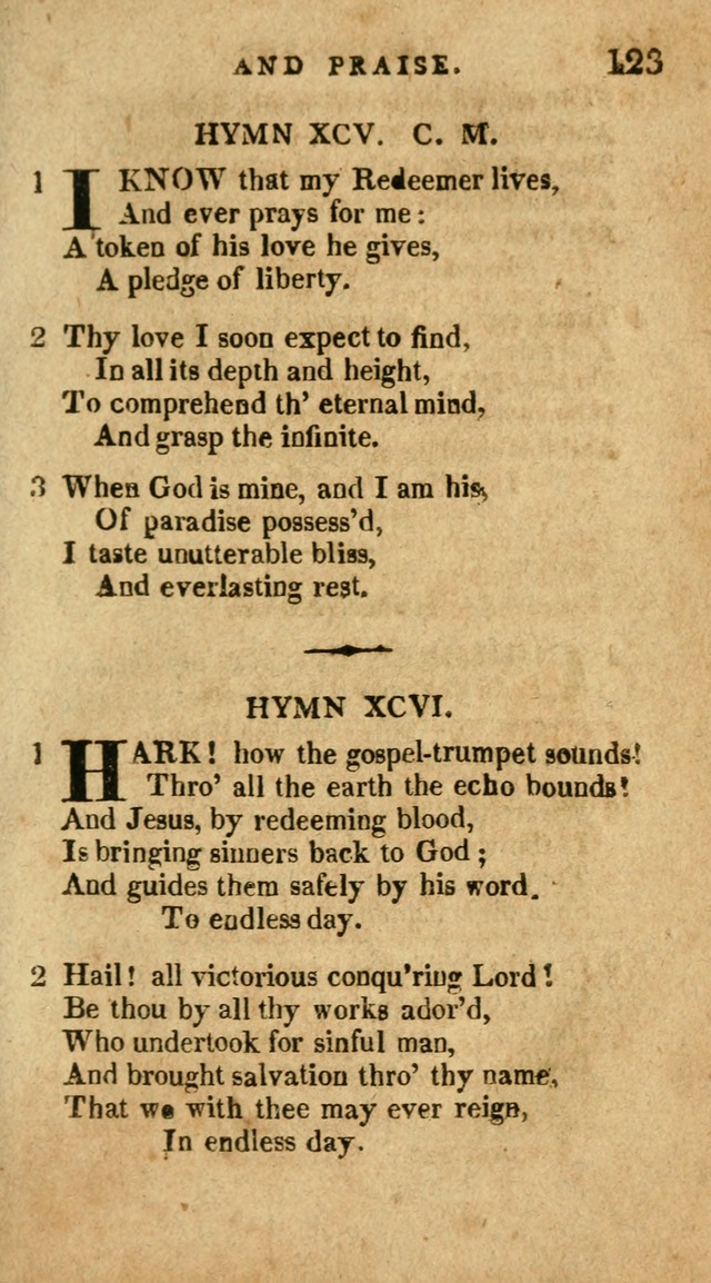 The Latest Collection of Original and Select Hymns and Spiritual Songs page 123