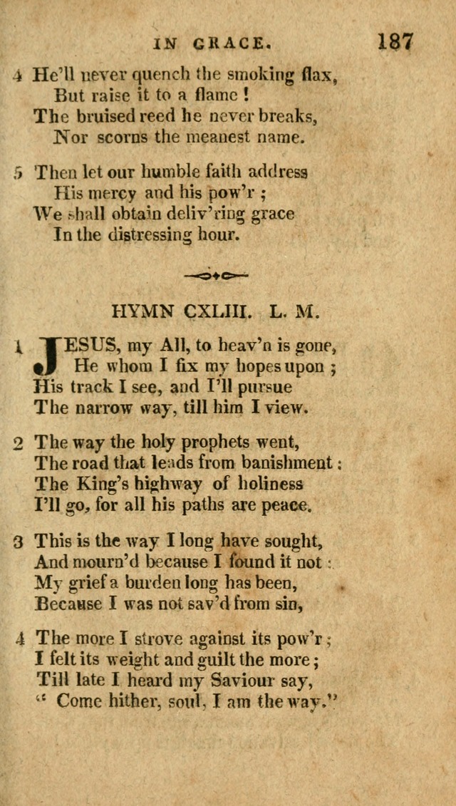 The Latest Collection of Original and Select Hymns and Spiritual Songs page 187