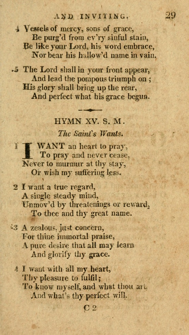 The Latest Collection of Original and Select Hymns and Spiritual Songs page 29