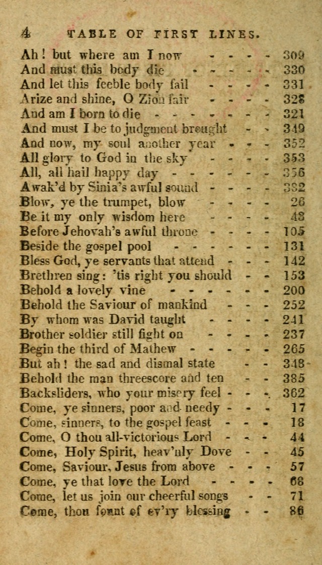 The Latest Collection of Original and Select Hymns and Spiritual Songs page 4