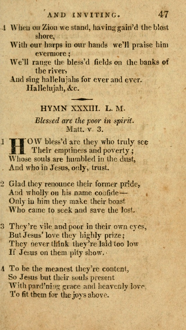 The Latest Collection of Original and Select Hymns and Spiritual Songs page 47