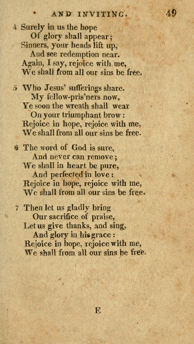 The Latest Collection of Original and Select Hymns and Spiritual Songs page 49