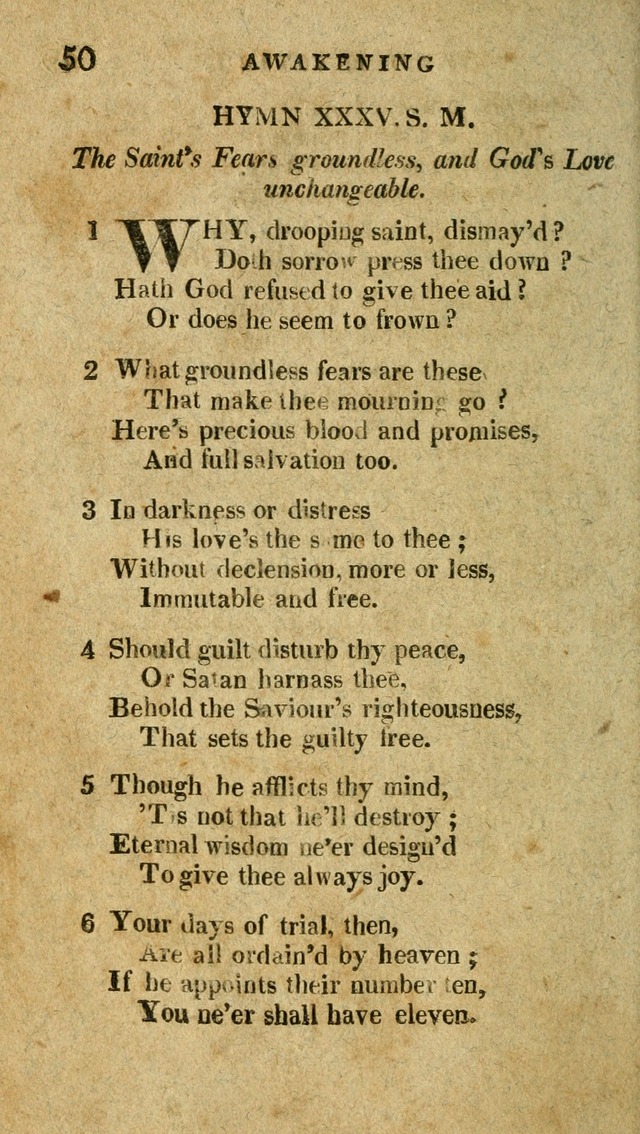 The Latest Collection of Original and Select Hymns and Spiritual Songs page 50