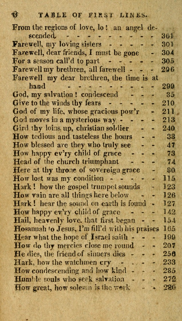 The Latest Collection of Original and Select Hymns and Spiritual Songs page 6