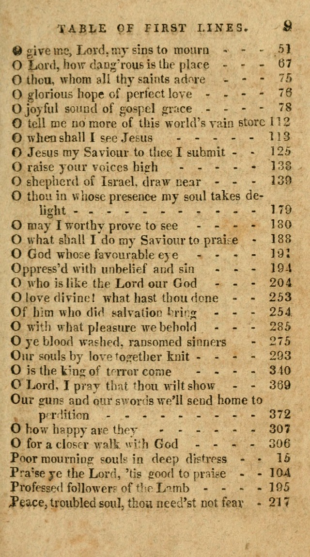 The Latest Collection of Original and Select Hymns and Spiritual Songs page 9