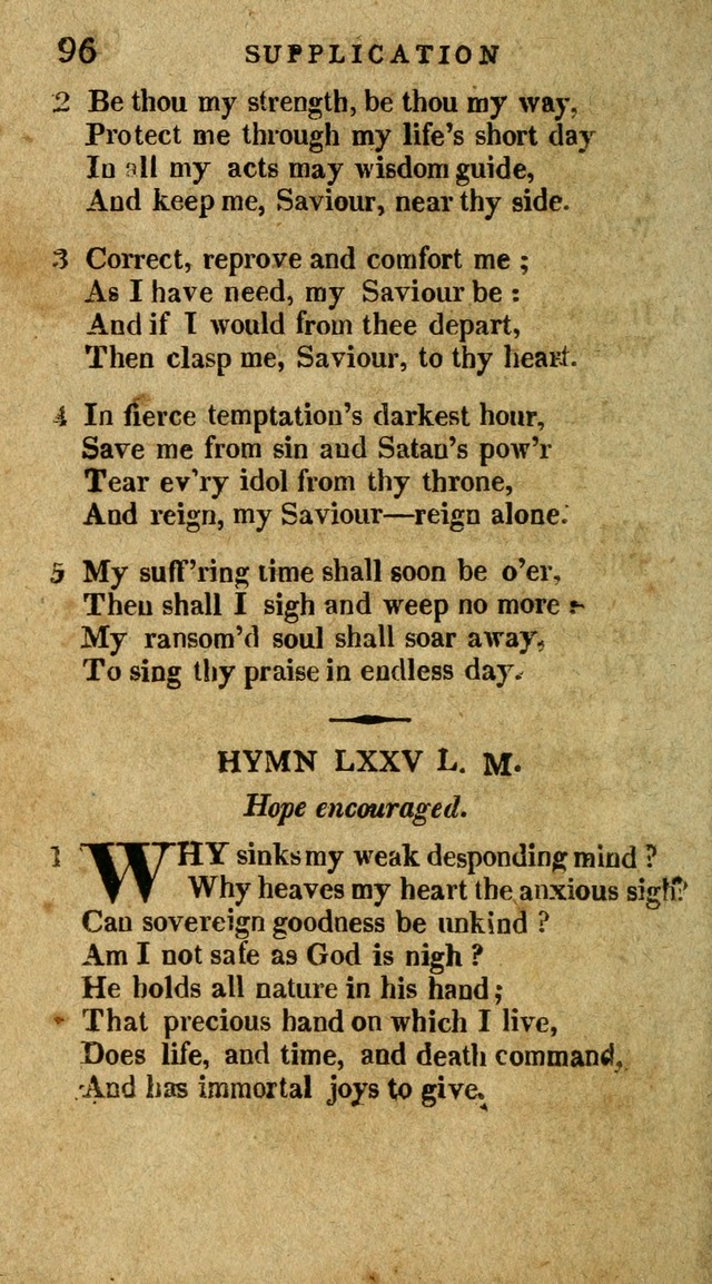 The Latest Collection of Original and Select Hymns and Spiritual Songs page 96