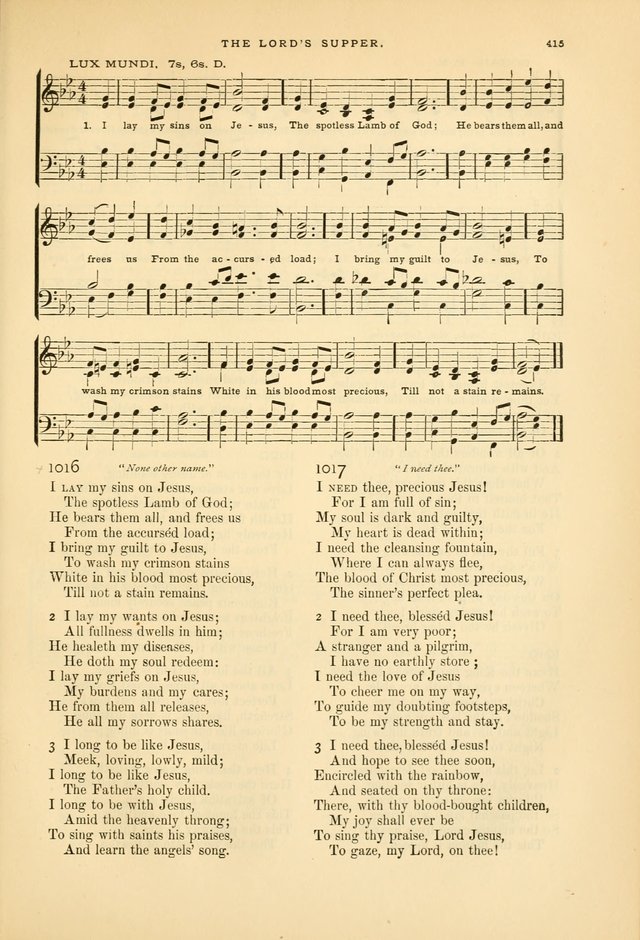 Laudes Domini: a selection of spiritual songs ancient and modern page 417