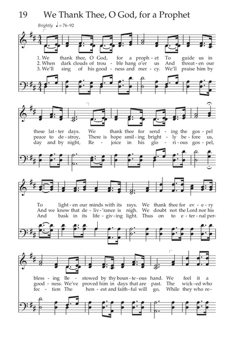 Hymns of the Church of Jesus Christ of Latter-day Saints page 20