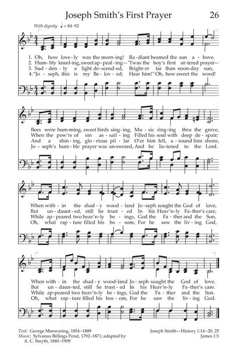 Joseph Smith S First Prayer Hymnary Org