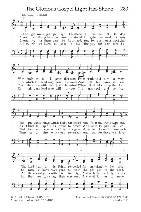Hymns of the Church of Jesus Christ of Latter-day Saints page 303