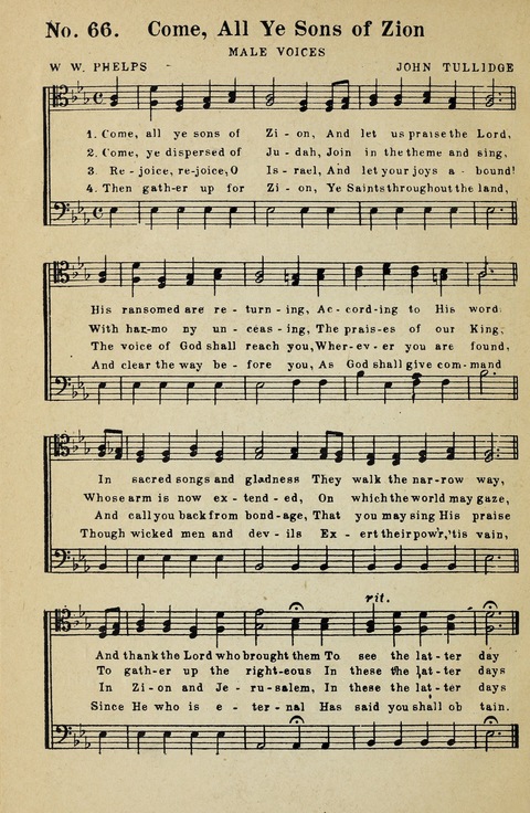 Latter-Day Saints Congregational Hymns page 66