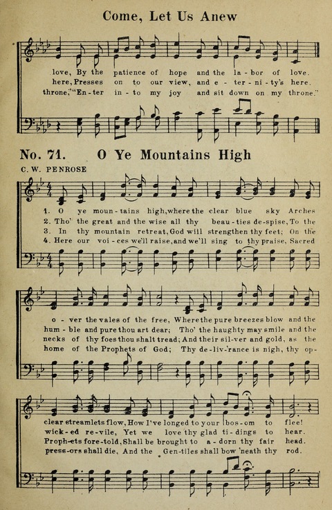 Latter-Day Saints Congregational Hymns page 71