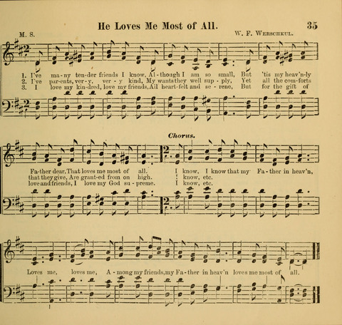 Living Fountain: a new chice collection of Sunday School Songs. Also, Excellent Pieces for Praise and Prayer Meetings and the Home page 35
