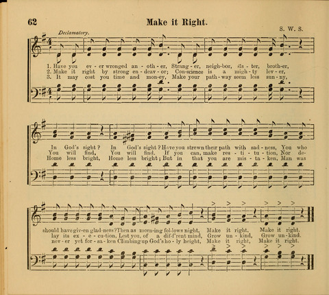 Living Fountain: a new chice collection of Sunday School Songs. Also, Excellent Pieces for Praise and Prayer Meetings and the Home page 62