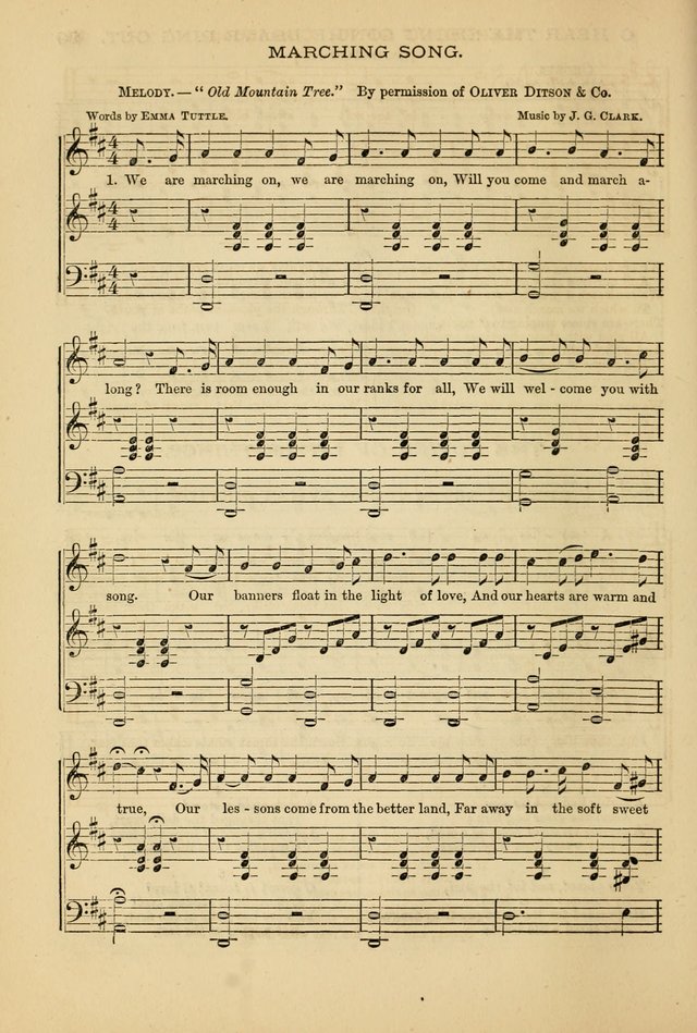 The Lyceum Guide: a collection of songs, hymns, and chants; lessons, readings, and recitations; marches and calisthenics. (With illustrations.) together with programmes and exercises ... page 22