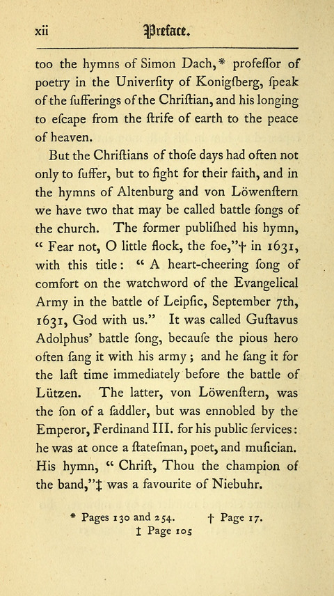 Lyra Germanica: Translated from the German by Catherine Winkworth (New Edition) page xvii
