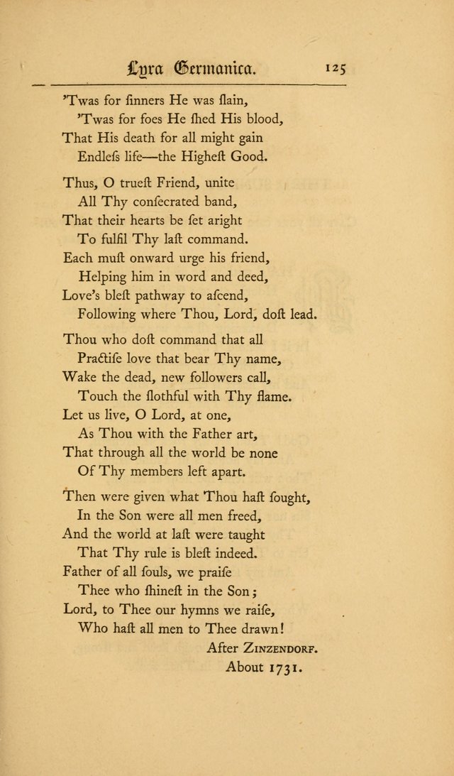 Lyra Germanica: hymns for the Sundays and chief festivals of the Christian year page 125