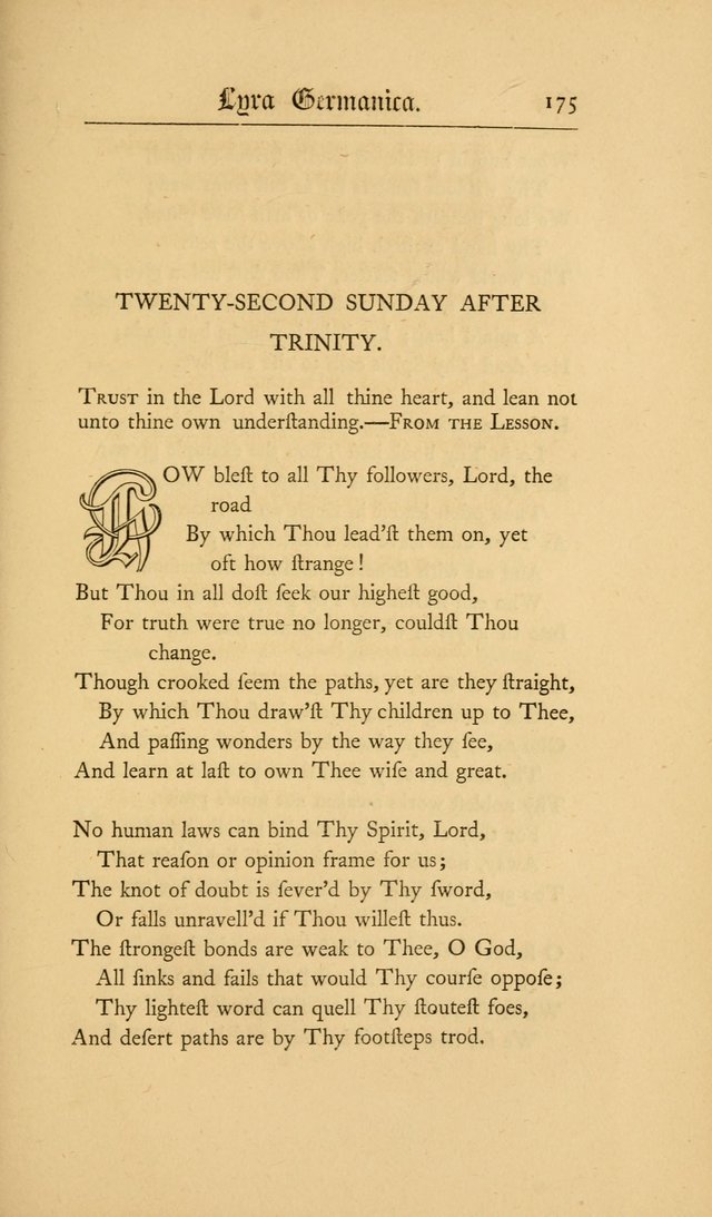 Lyra Germanica: hymns for the Sundays and chief festivals of the Christian year page 175