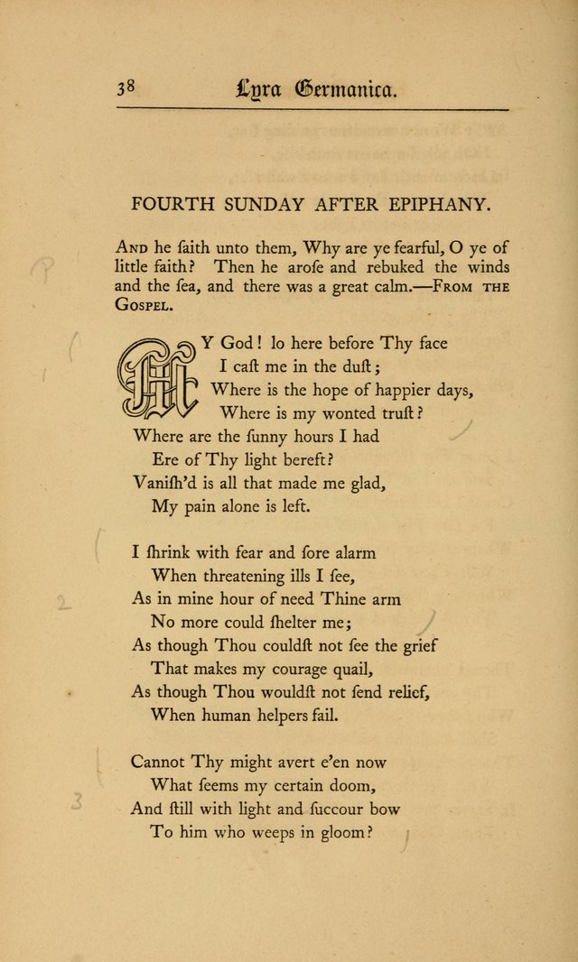 Lyra Germanica: hymns for the Sundays and chief festivals of the Christian year page 38