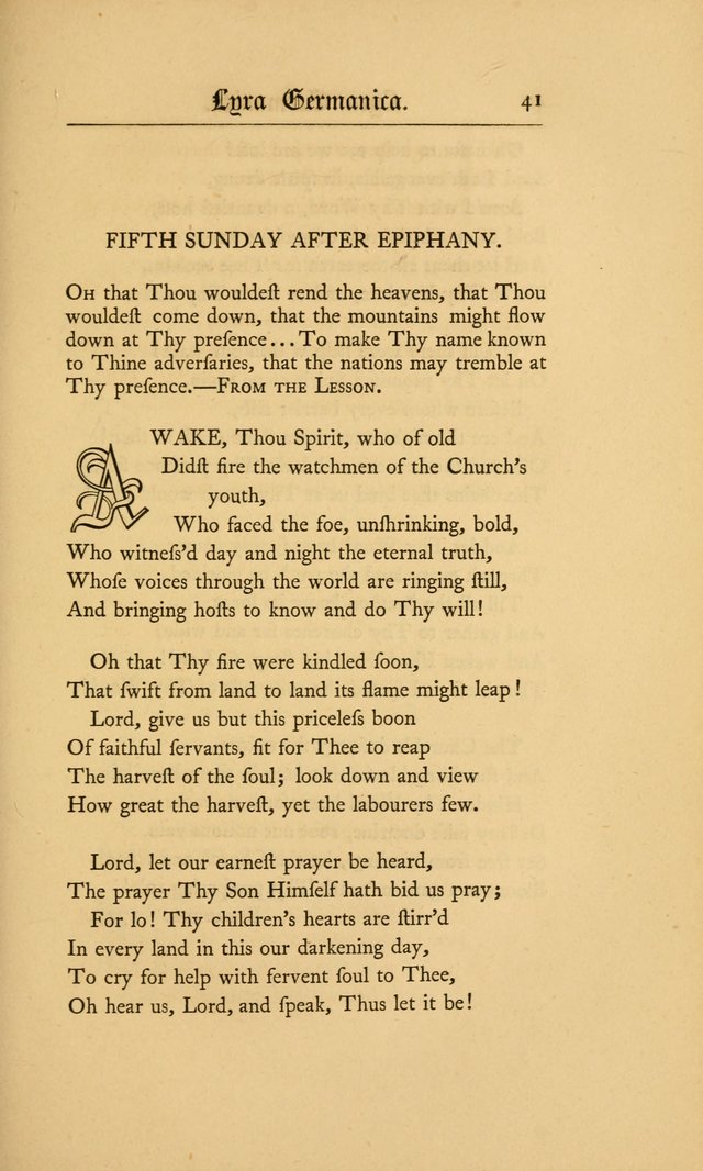Lyra Germanica: hymns for the Sundays and chief festivals of the Christian year page 41