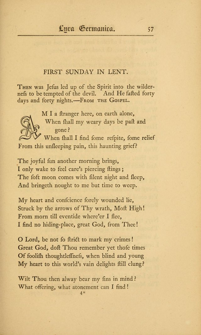 Lyra Germanica: hymns for the Sundays and chief festivals of the Christian year page 57
