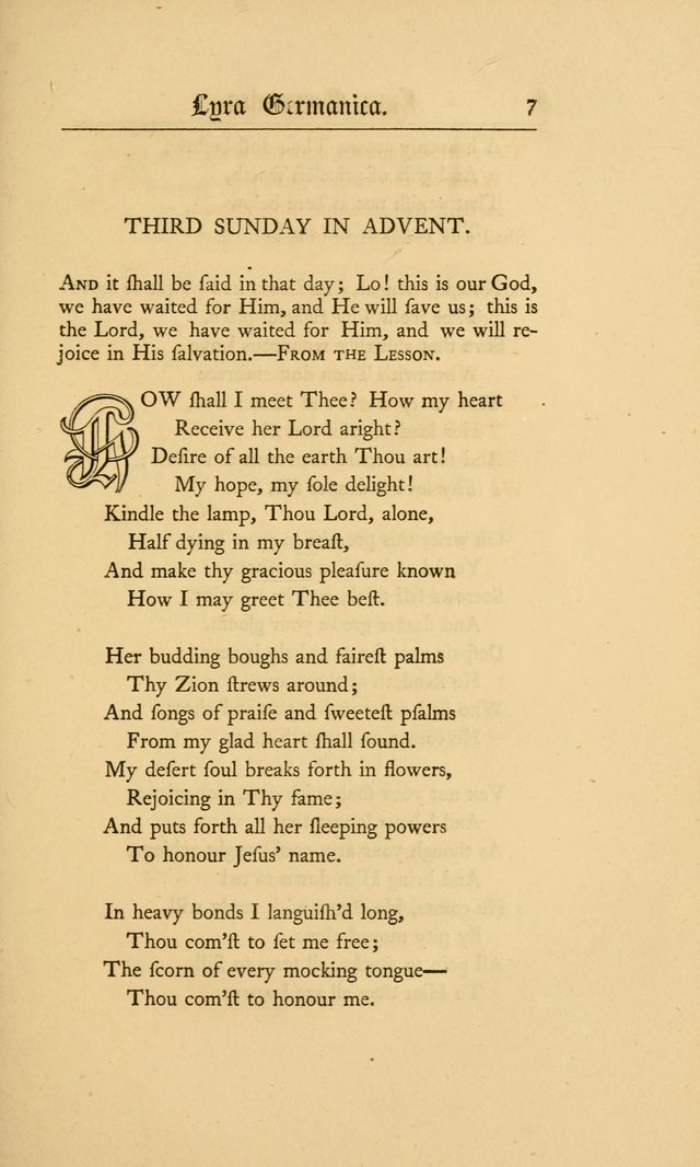 Lyra Germanica: hymns for the Sundays and chief festivals of the Christian year page 7