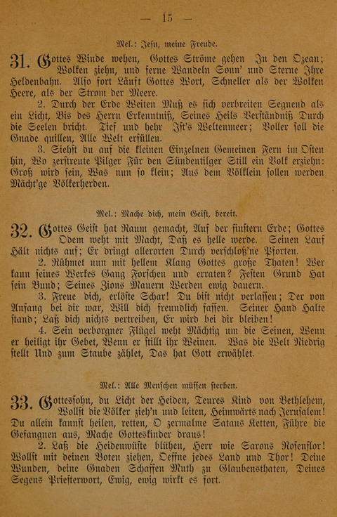 Lieder zum Gebrauch für Missionsgottesdienste page 13