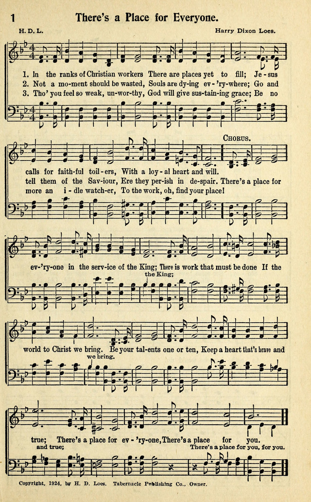 Living Gospel Songs and Choruses page 1