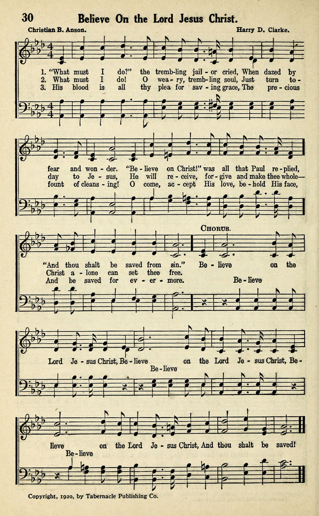 Living Gospel Songs and Choruses page 30