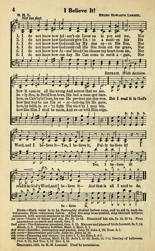 Living Gospel Songs and Choruses page 4