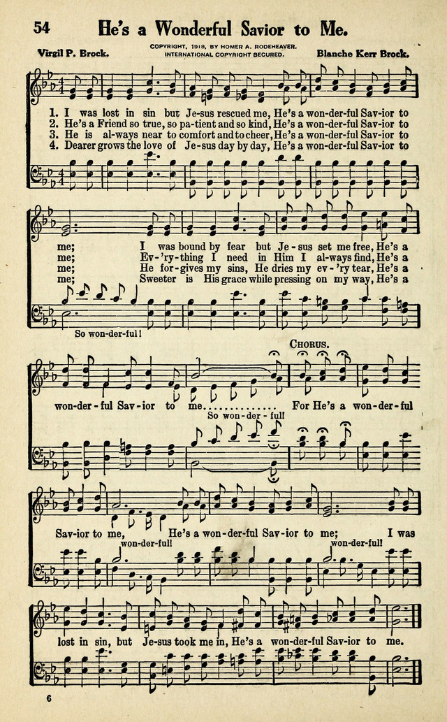 Living Gospel Songs and Choruses page 54