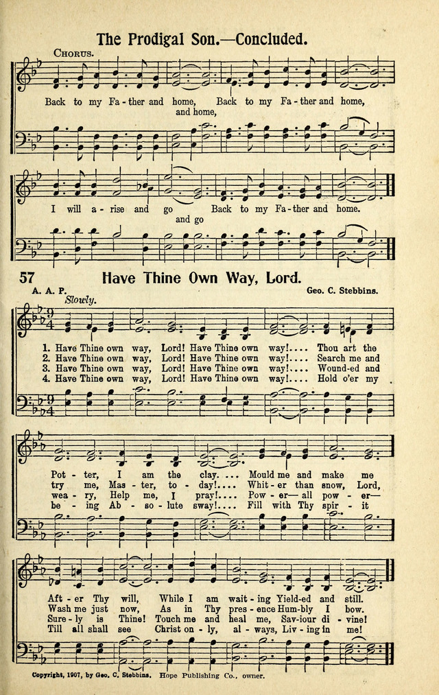 Living Gospel Songs and Choruses page 57