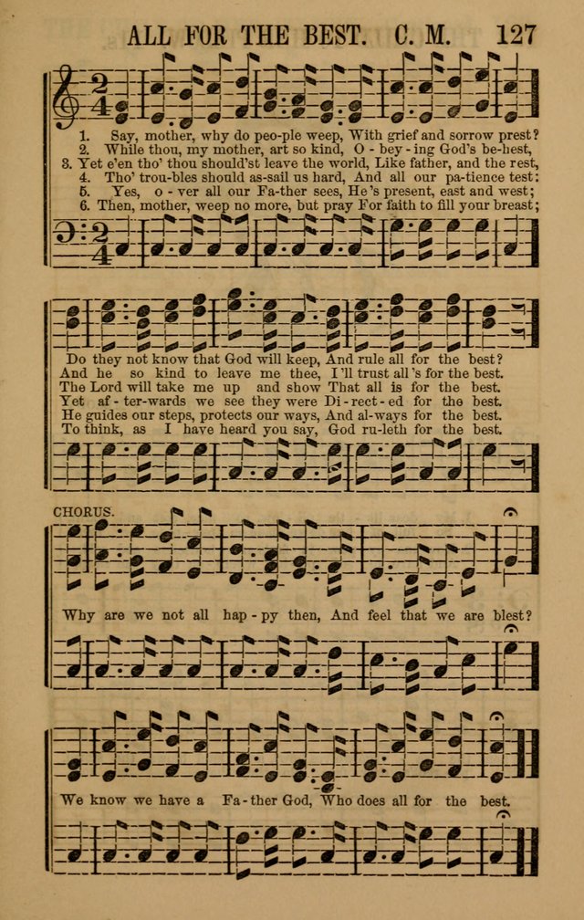 Linden Harp: a rare collection of popular melodies adapted to sacred and moral songs, original and selected. Illustrated. Also a manual of... page 127