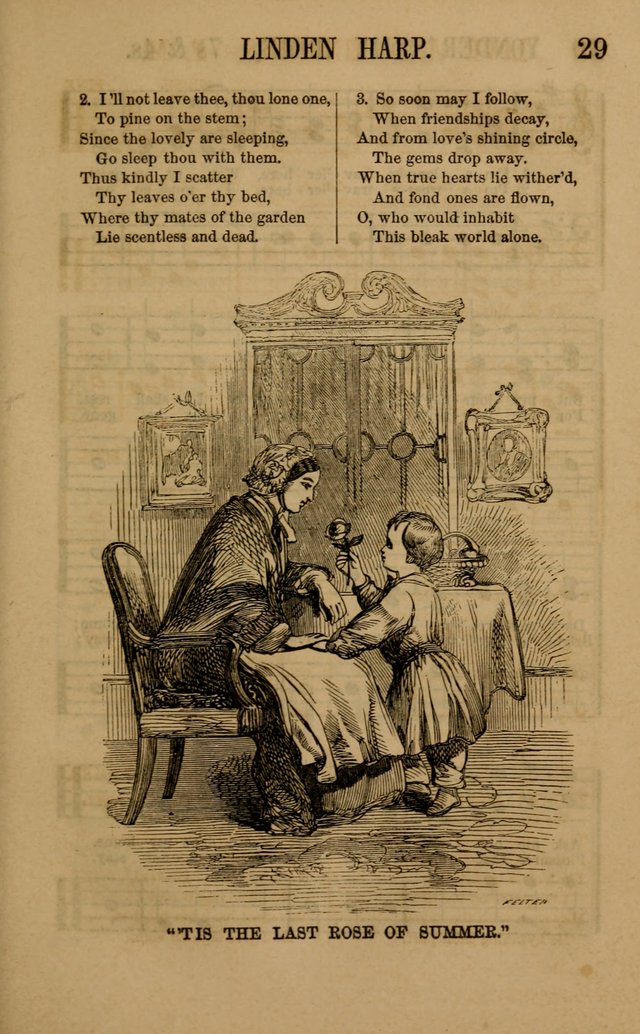Linden Harp: a rare collection of popular melodies adapted to sacred and moral songs, original and selected. Illustrated. Also a manual of... page 29