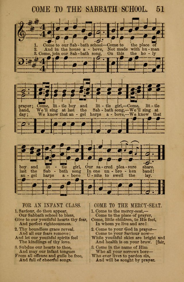 Linden Harp: a rare collection of popular melodies adapted to sacred and moral songs, original and selected. Illustrated. Also a manual of... page 51