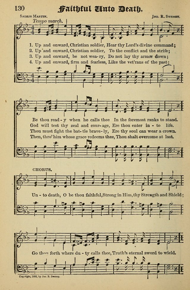 Living Hymns: for use in the Sabbath School, Christian Endeavor Meetings, the church & home page 130