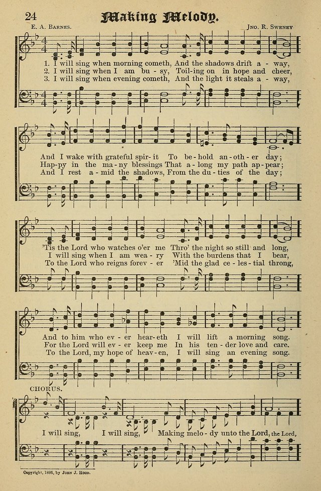 Living Hymns: for use in the Sabbath School, Christian Endeavor Meetings, the church & home page 24