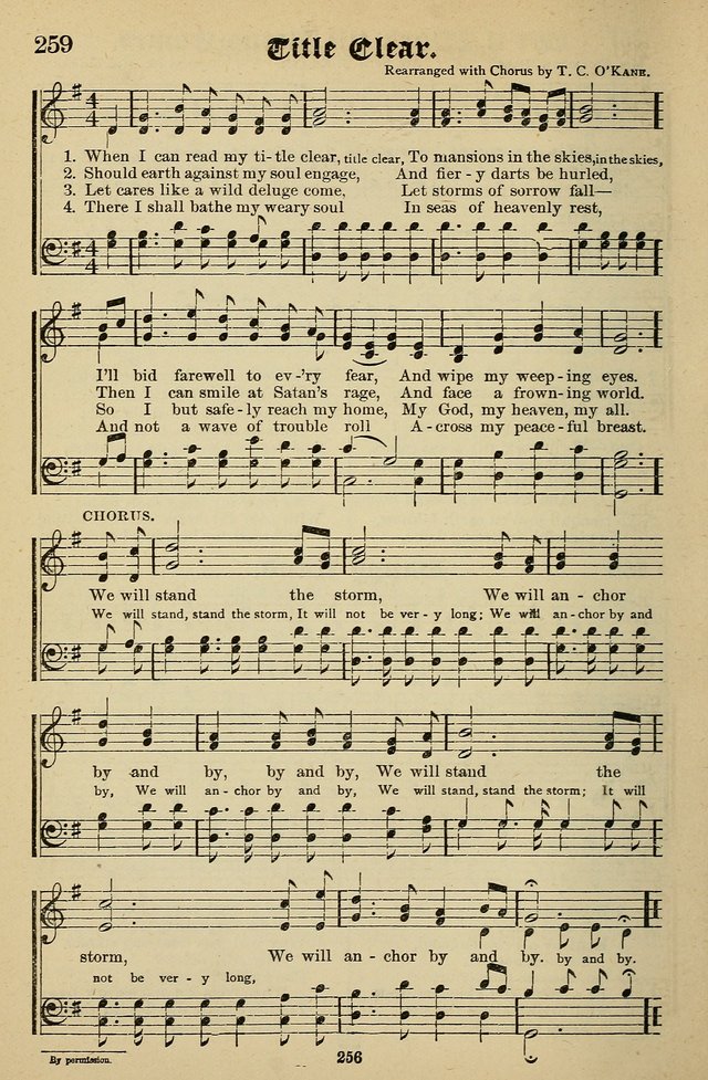 Living Hymns: for use in the Sabbath School, Christian Endeavor Meetings, the church & home page 256