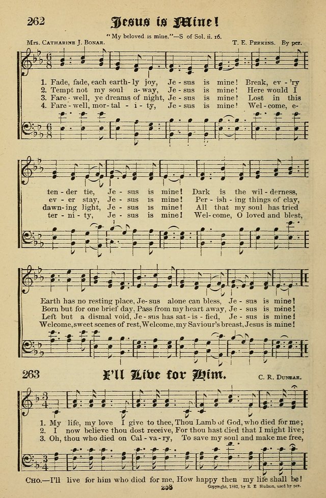 Living Hymns: for use in the Sabbath School, Christian Endeavor Meetings, the church & home page 258