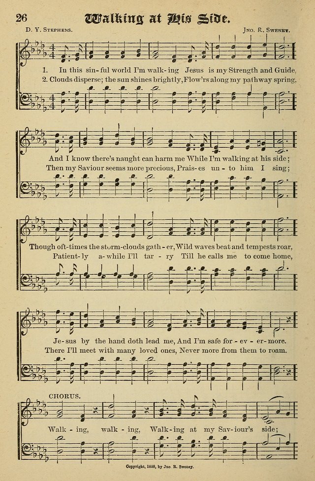 Living Hymns: for use in the Sabbath School, Christian Endeavor Meetings, the church & home page 26