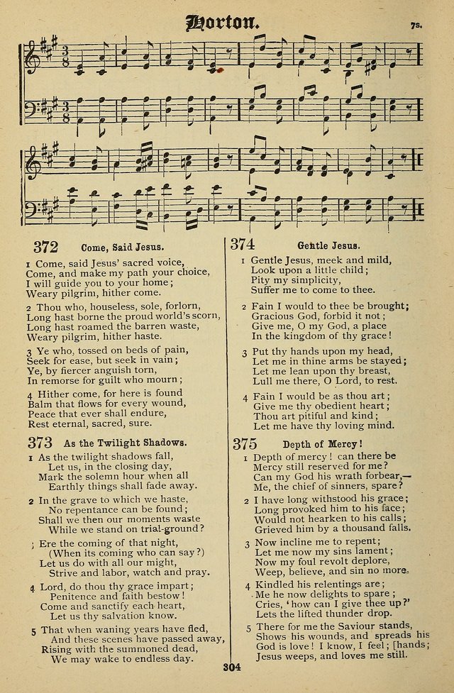Living Hymns: for use in the Sabbath School, Christian Endeavor Meetings, the church & home page 304