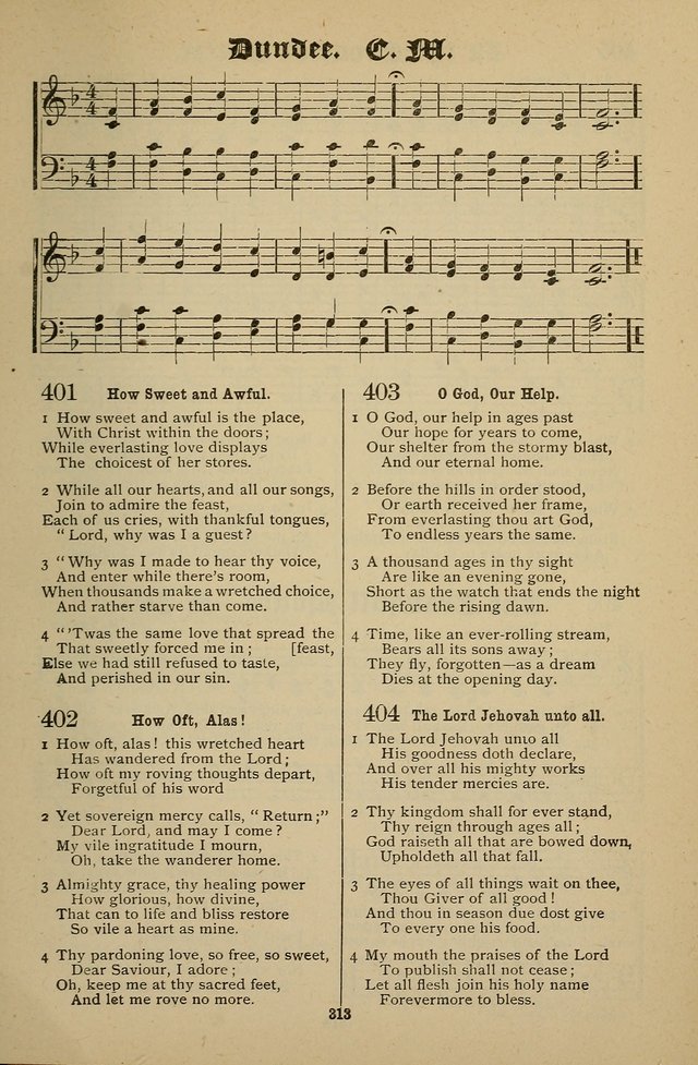 Living Hymns: for use in the Sabbath School, Christian Endeavor Meetings, the church & home page 313